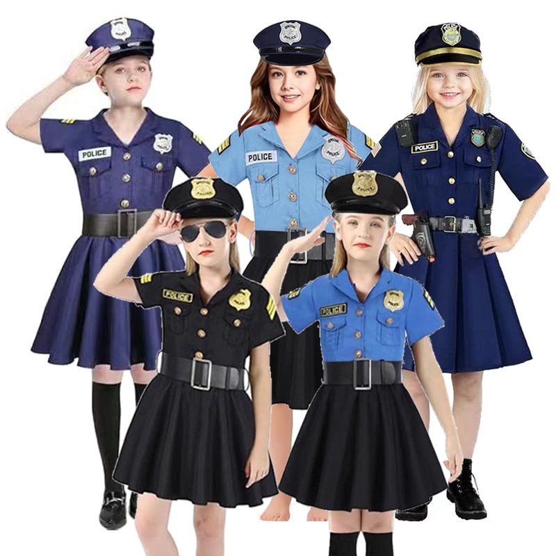 Ethnic Fashion Wear - Costume de Police pour Enfants Halloween,