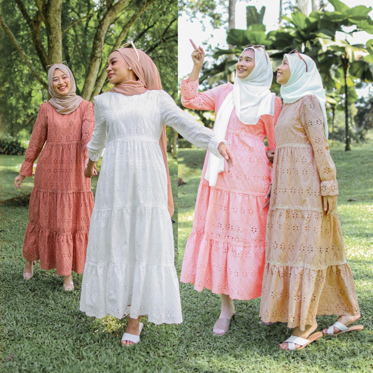 Ethnic Fashion Wear - Robe en dentelle creuse indonésienne pour