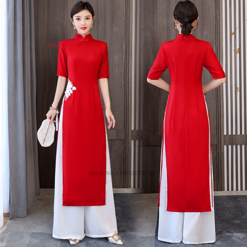 Ao Dai Vietnam Dress - 2026 Vietnam : Ensemble robe Aodai