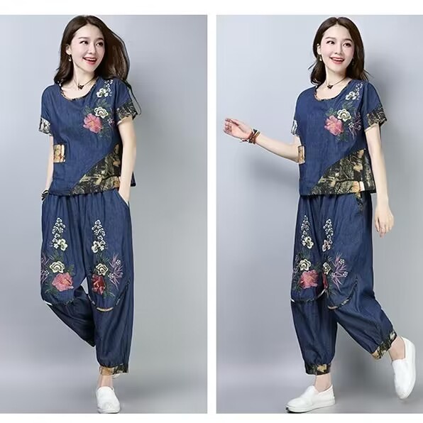 Ethnic Fashion Wear - Ensemble trois pièces décontracté pour femme