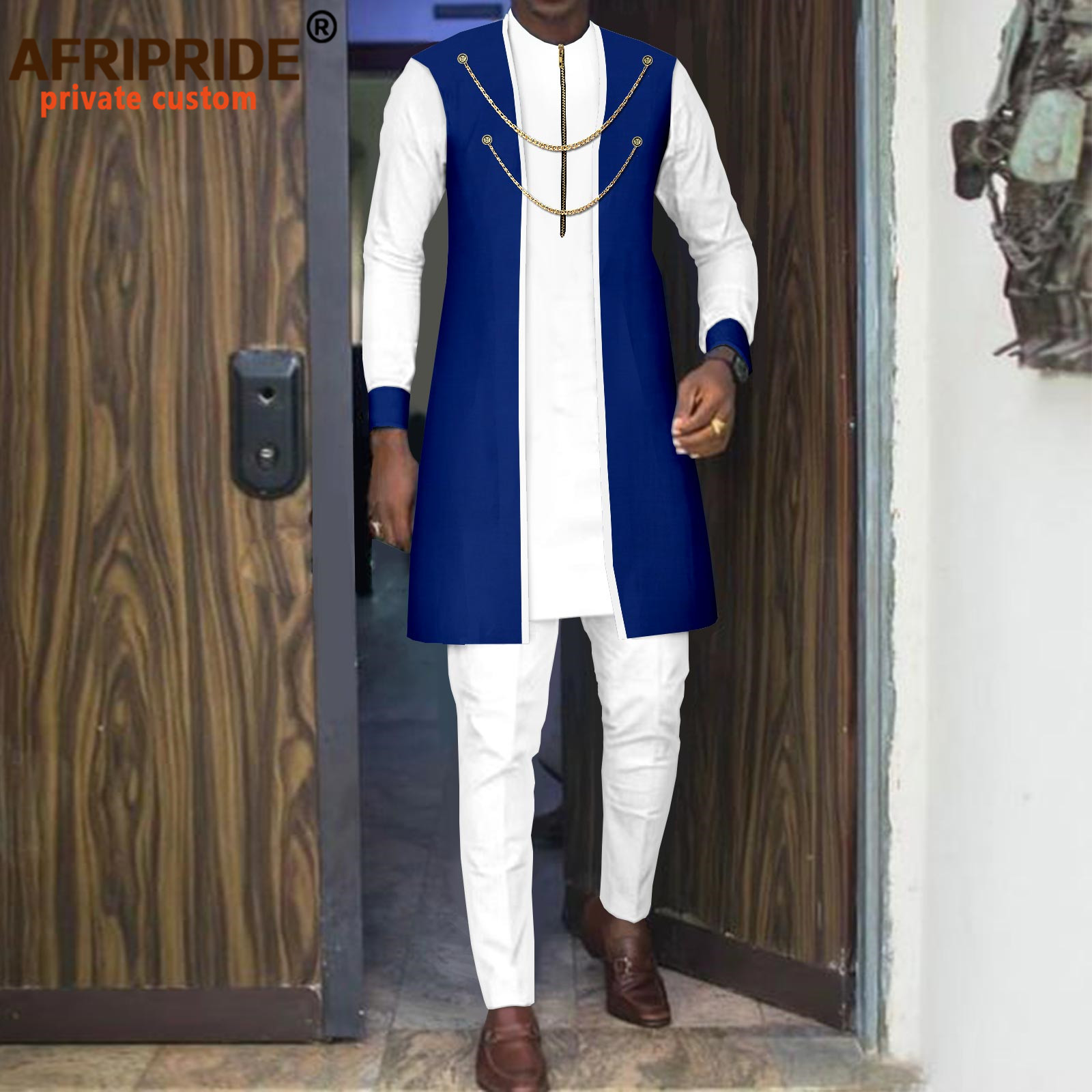Dashiki Shirt Men - Vêtements africains Bazin Riche pour hommes,