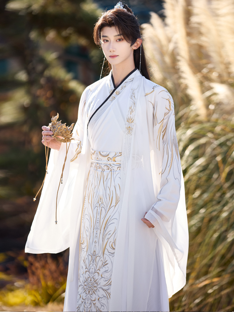 Nouveau style Hanfu noir impri - Ethnic Fashion Wear avis et prix
