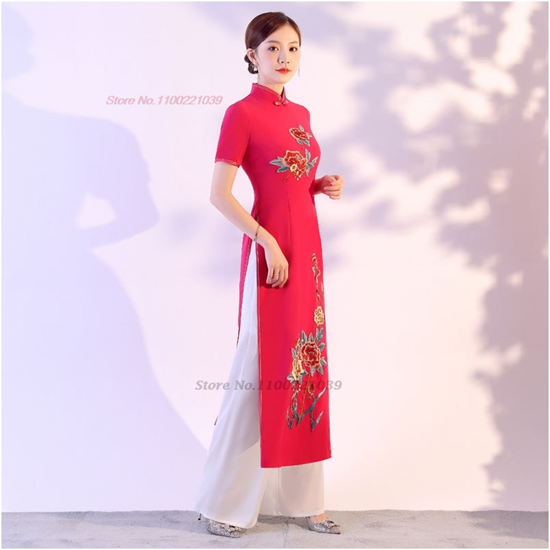 Ensemble Aodai traditionnel vi - Ao Dai Vietnam Dress avis et prix