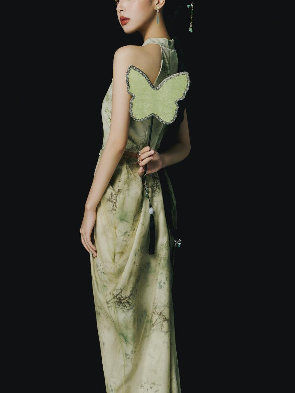 Nouvelle Robe Vert Style Chino - Ethnic Fashion Studio avis et prix