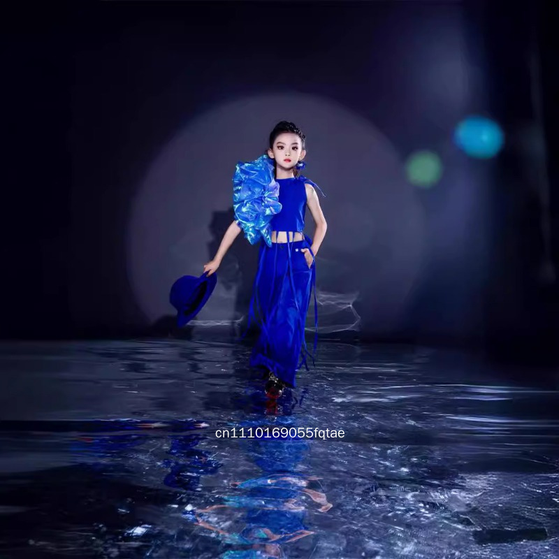 Nouvel ensemble pantalon bleu  - Ethnic Fashion Runway avis et prix