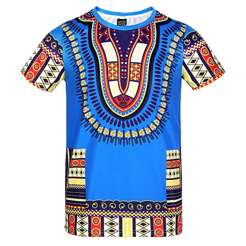 T-shirt unisexe à motifs ethni - Dashiki Shirt Men avis et prix