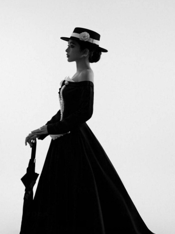 Robe de mariée vintage noire H - Ethnic Fashion Studio avis et prix