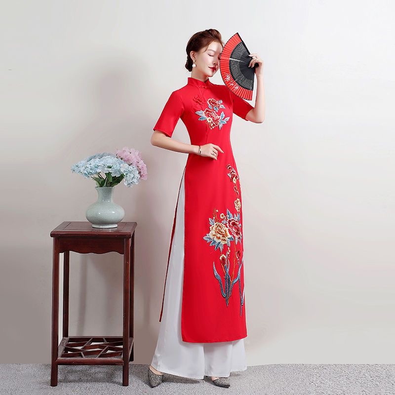 Été femmes traditionnel Vietna - Ao Dai Vietnam Dress avis et prix