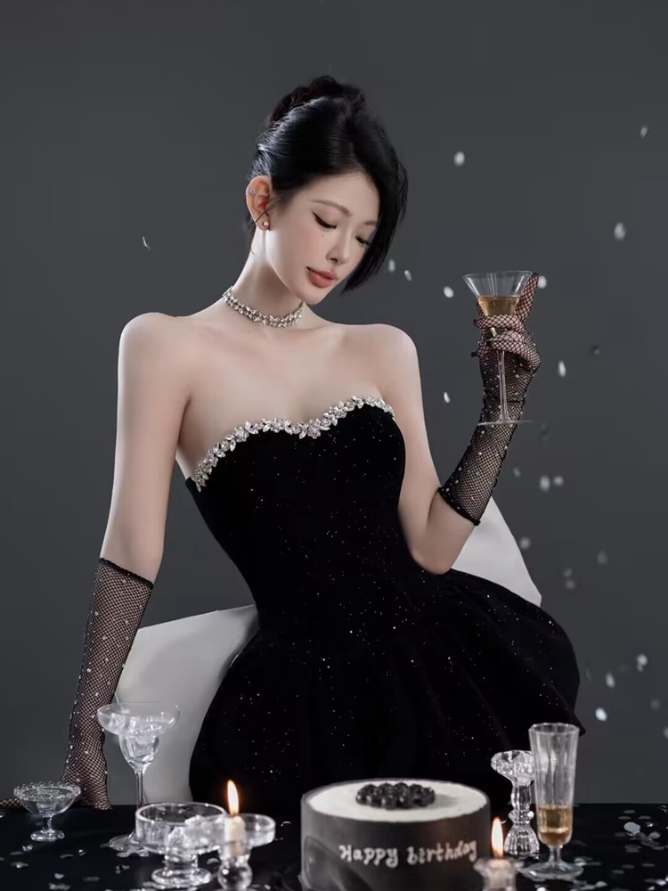 Costume de photographie noir é - Ethnic Fashion Studio avis et prix